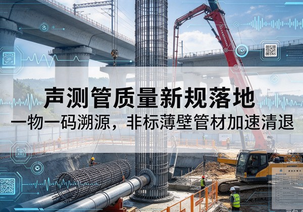 同仁声测管质量新规落地，一物一码溯源，非标薄壁管材加速清退